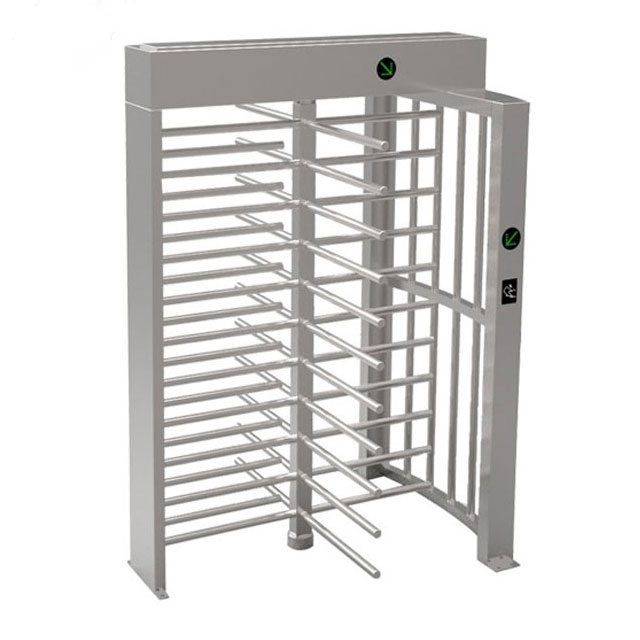 120 Degree Single Channel Fingerprint Reader Full Height Turnstile Gate